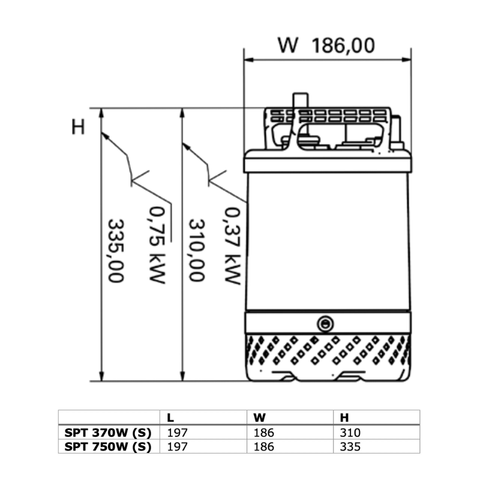 Image of SPT 370 W (S)