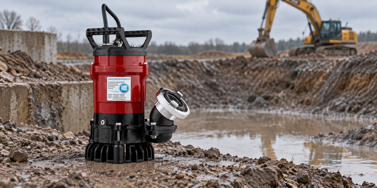Bouwput droog houden: capaciteit berekenen en de juiste bouwpomp – illustratieve productfoto