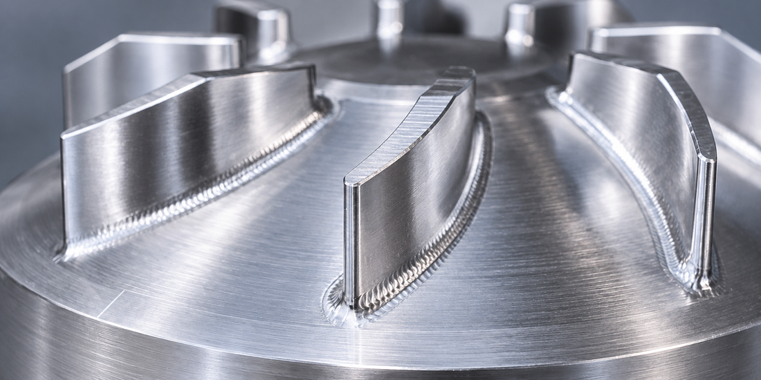 Detailillustratie van een metalen centrifugaalwaaier