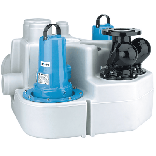 HOMA Sanistar 205 tot 230 afvalwater-opvoerinstallatie dubbelpompsuitvoering