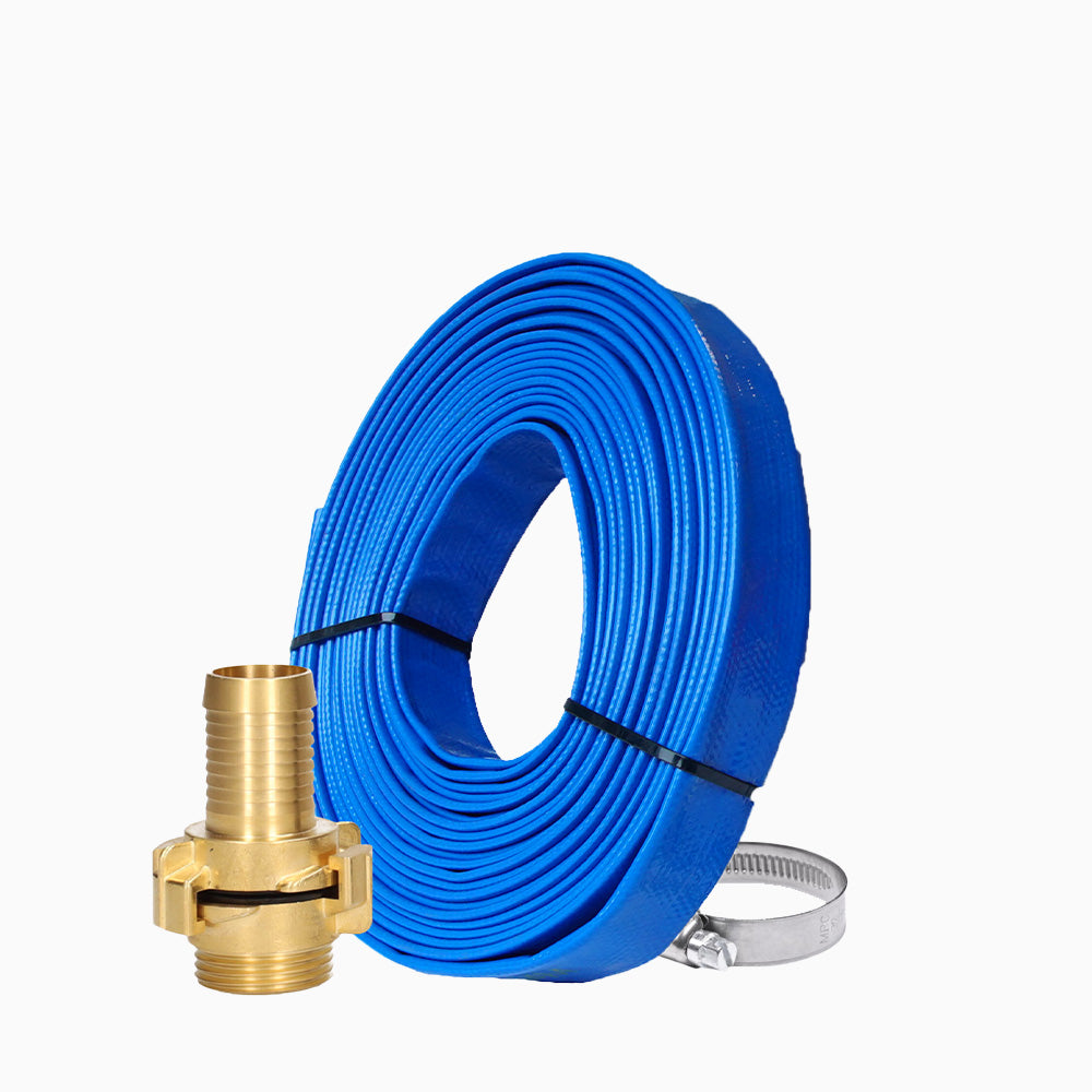 SOS PUMP waterslang set 12.5 meter 25mm met messing koppelstuk