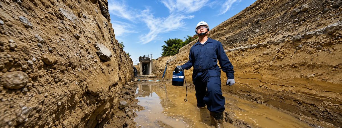 Bouwpompen voor professionele ontwatering op een bouwplaats