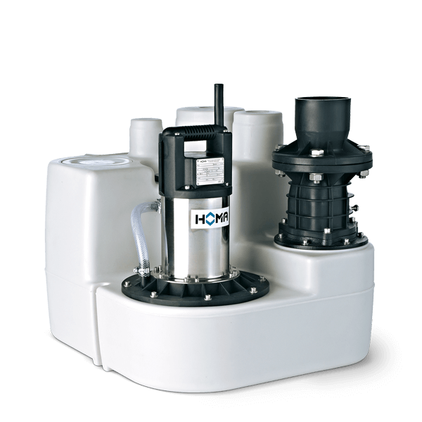 HOMA Sanistar C102 C106 overstroombare afvalwater-opvoerinstallatie met vortexwaaier