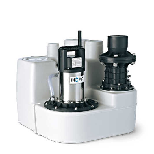 HOMA Sanistar C102 C106 overstroombare afvalwater-opvoerinstallatie met vortexwaaier