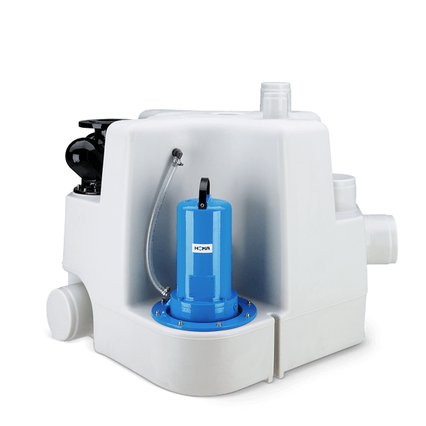 HOMA Sanistar PLUS afvalwater-opvoerinstallatie met groot buffervolume en twee pompen