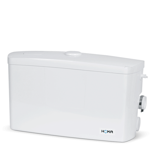 HOMA San.iQ one kleine vuilwater-opvoerinstallatie voor douche en wasmachine in de kelder