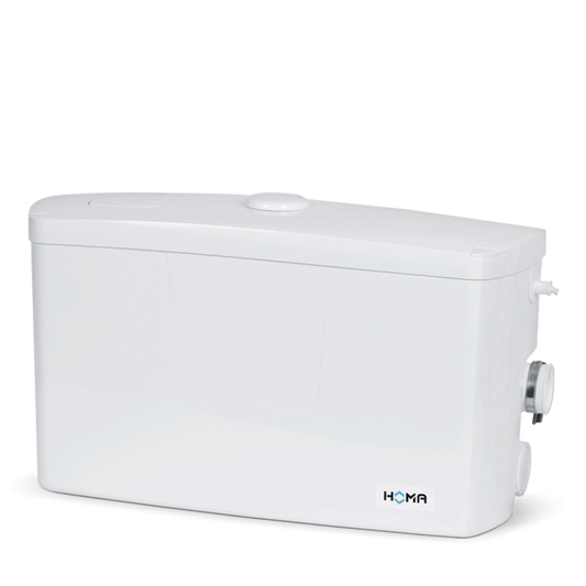 HOMA San.iQ one kleine vuilwater-opvoerinstallatie voor douche en wasmachine in de kelder