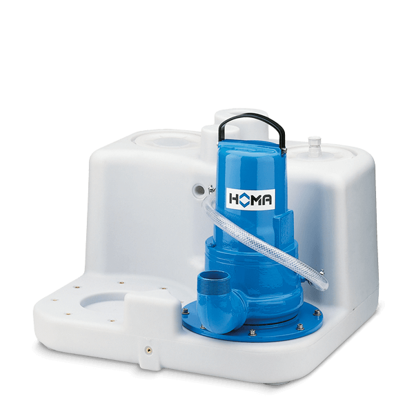 HOMA Saniboy G afvalwater-opvoerinstallatie met snijwerk