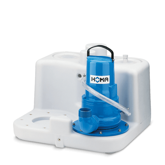 HOMA Saniboy G afvalwater-opvoerinstallatie met snijwerk