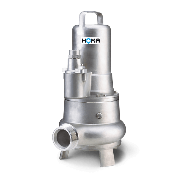 HOMA CTP50 edelstalen dompelpomp voor chemisch agressief afvalwater