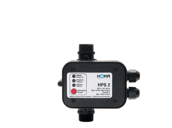 HOMA HPS2 elektronische pompbesturing met droogloopbeveiliging