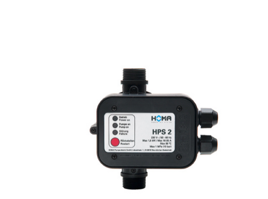 HOMA HPS2 elektronische pompbesturing met droogloopbeveiliging