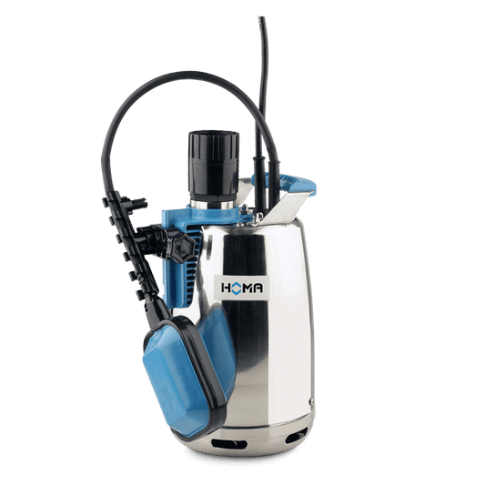 HOMA CR253 WA edelstalen dompelpomp met vlotterschakelaar voor schoon- en vuilwater