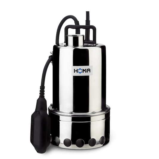 HOMA CR360V edelstalen dompelpomp met vortexwaaier voor vuilwater met vezels