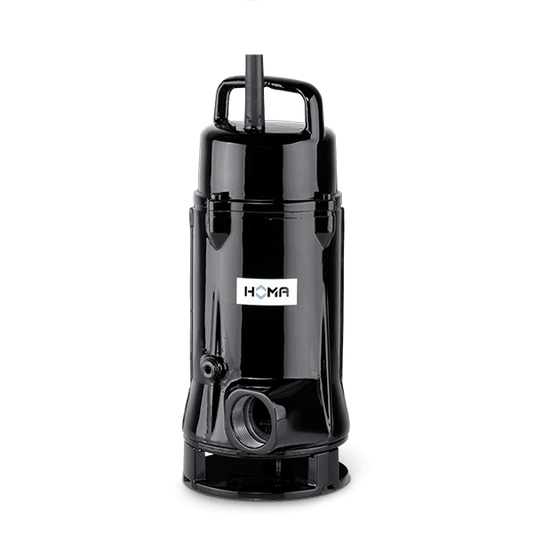 HOMA TP28 gietijzeren vuilwaterpomp met 28 mm vrije doorlaat