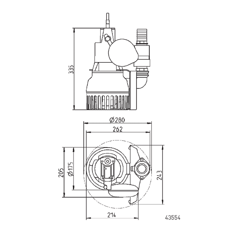 Pentair Jung Pumpen drainageset (U6K)