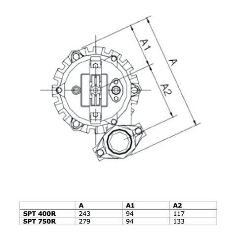 Image of SPT 400R W bouwpomp met woelkop