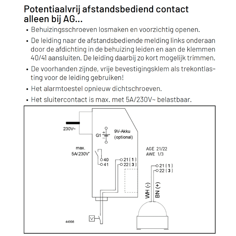 AGE / AWE ALARM UNIT Pentair Jung Pumpen